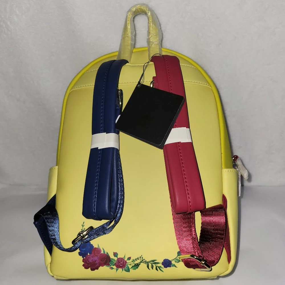 Loungefly Disney Beauty and the Beast Transformation Floral Mini Backpack